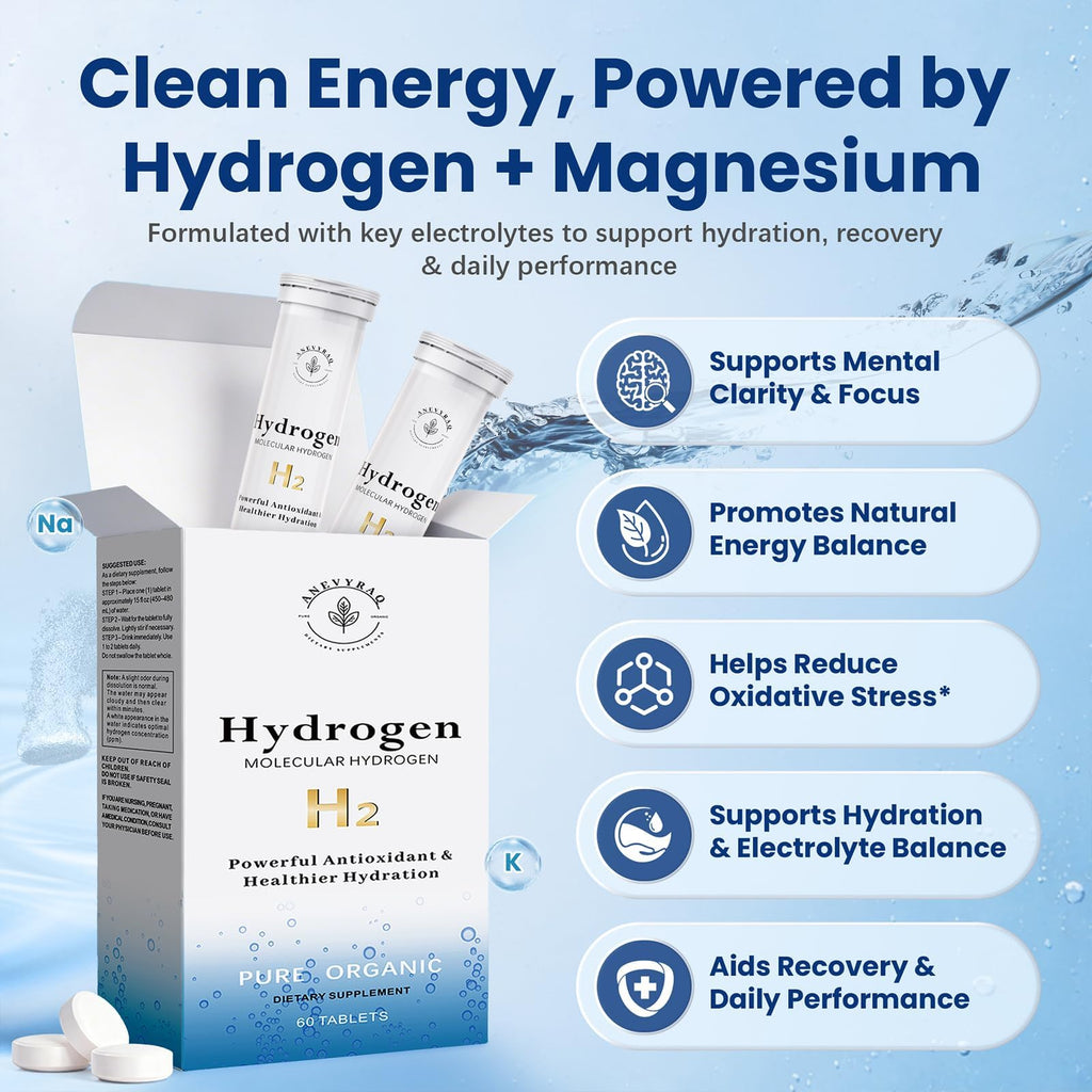 AQUXERA Hydrogen Water Tablets with Magnesium - 60 Count - image 5