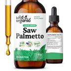 Wild & Organic Saw Palmetto Liquid Extract Supplement for Men & Women