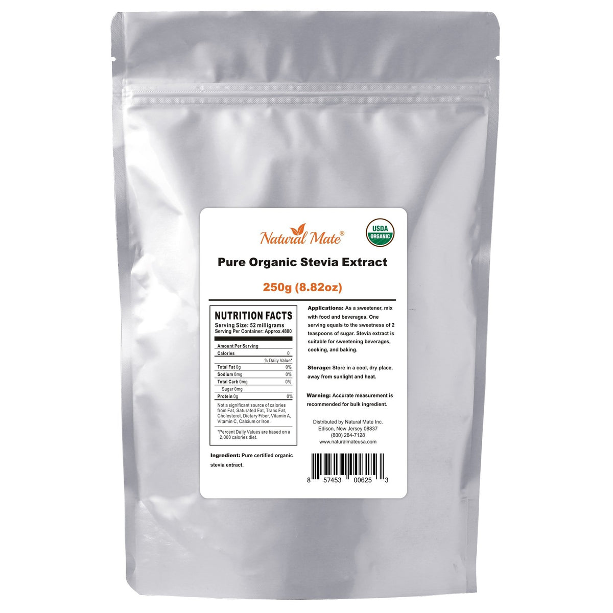 Natural Mate Pure Organic Stevia