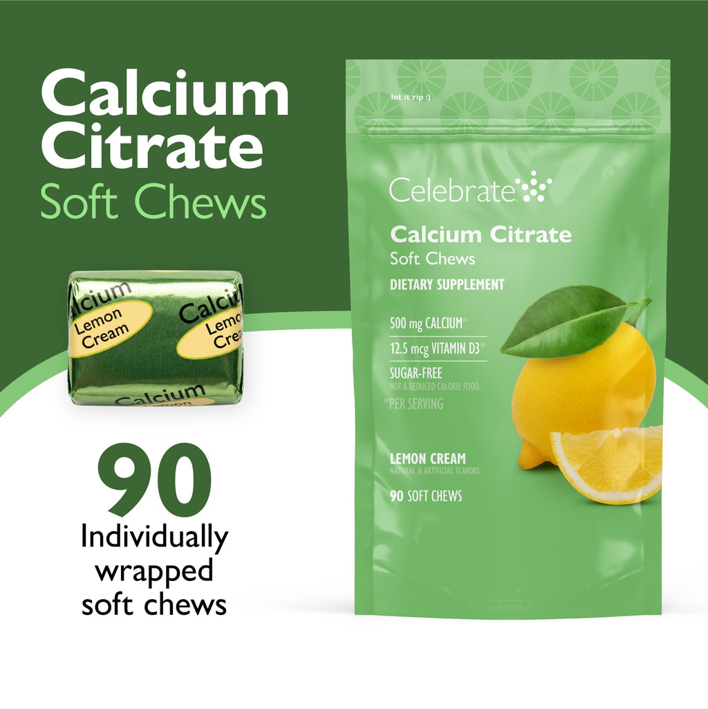 Celebrate Vitamins Bariatric 500mg Calcium Citrate Soft Chews