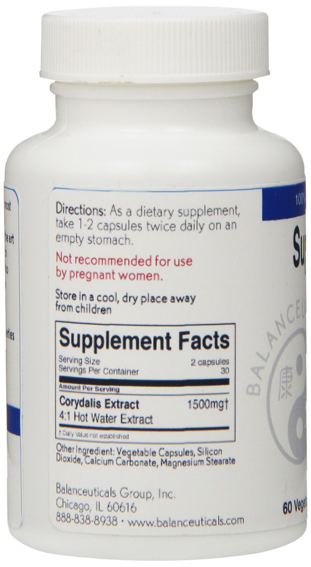 Balanceuticals Super Corydalis Extract Supplement - 60 Capsules - image 3