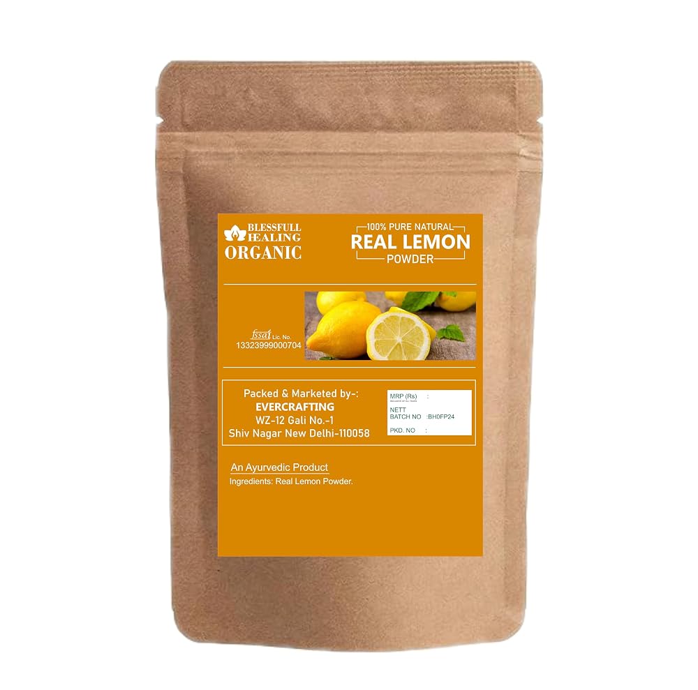 Blessfull Healing Organic Real Lemon Powder 100% Pure Natural 200