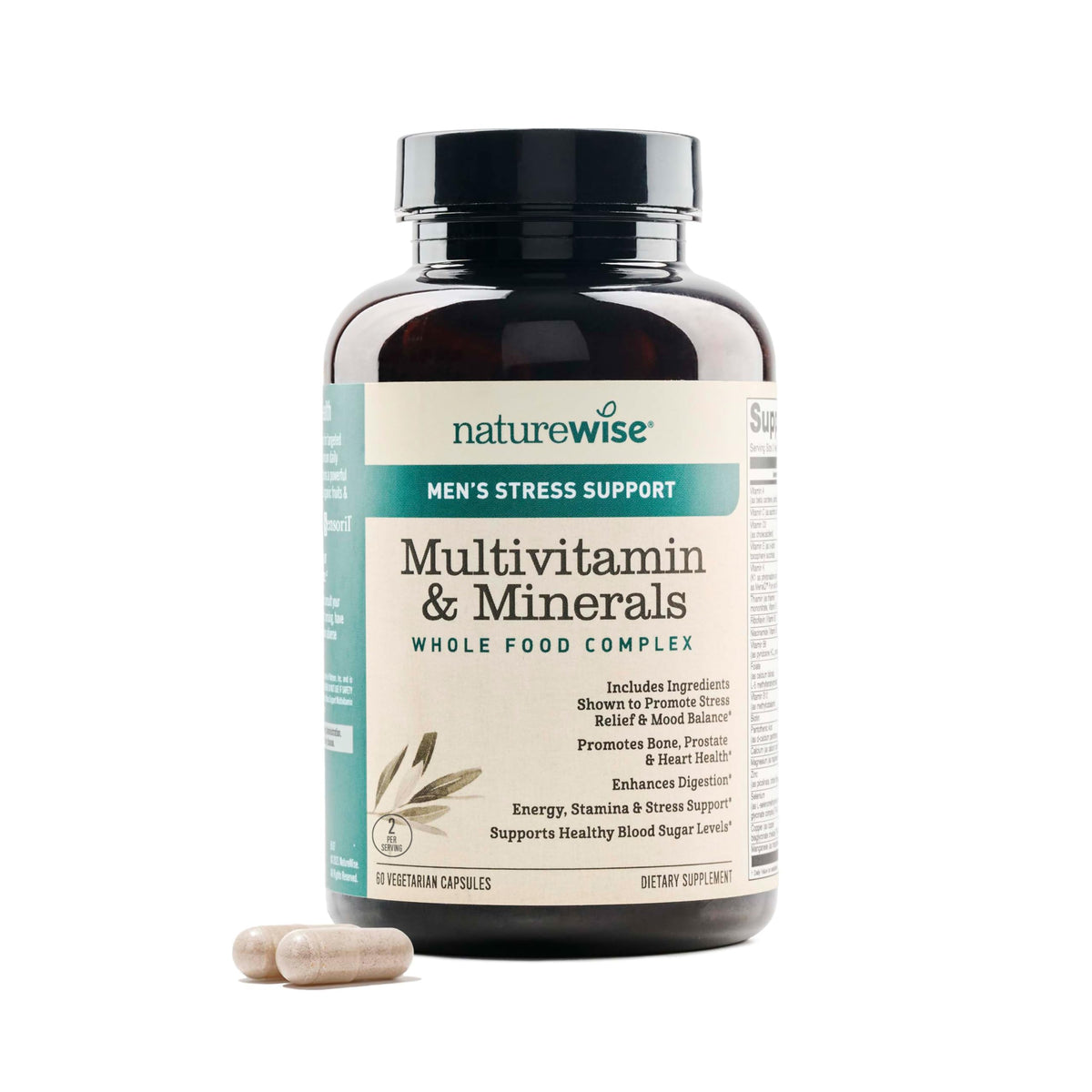 NatureWise Men's Multivitamin with Stress Support - 60 Capsules