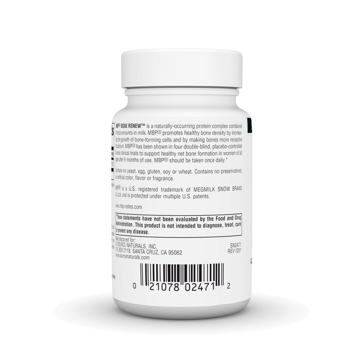 Source Naturals MBP Bone Renew - 30 Capsules - image 4