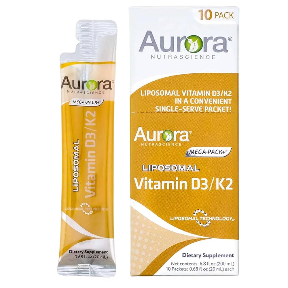 Aurora Nutrascience Liposomal D3 with K2 - 32 Packets