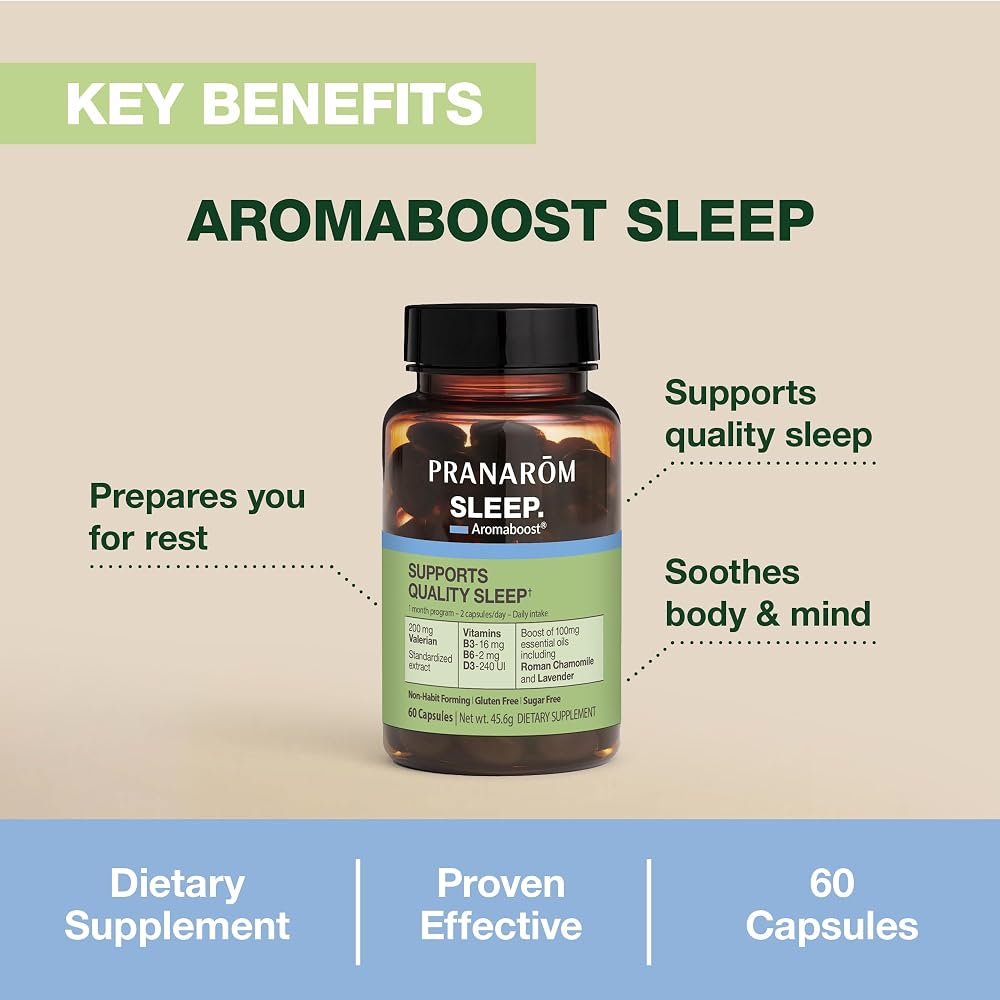 Pranarom Aromaboost Sleep Herbal Supplement - 60 Capsules - image 2