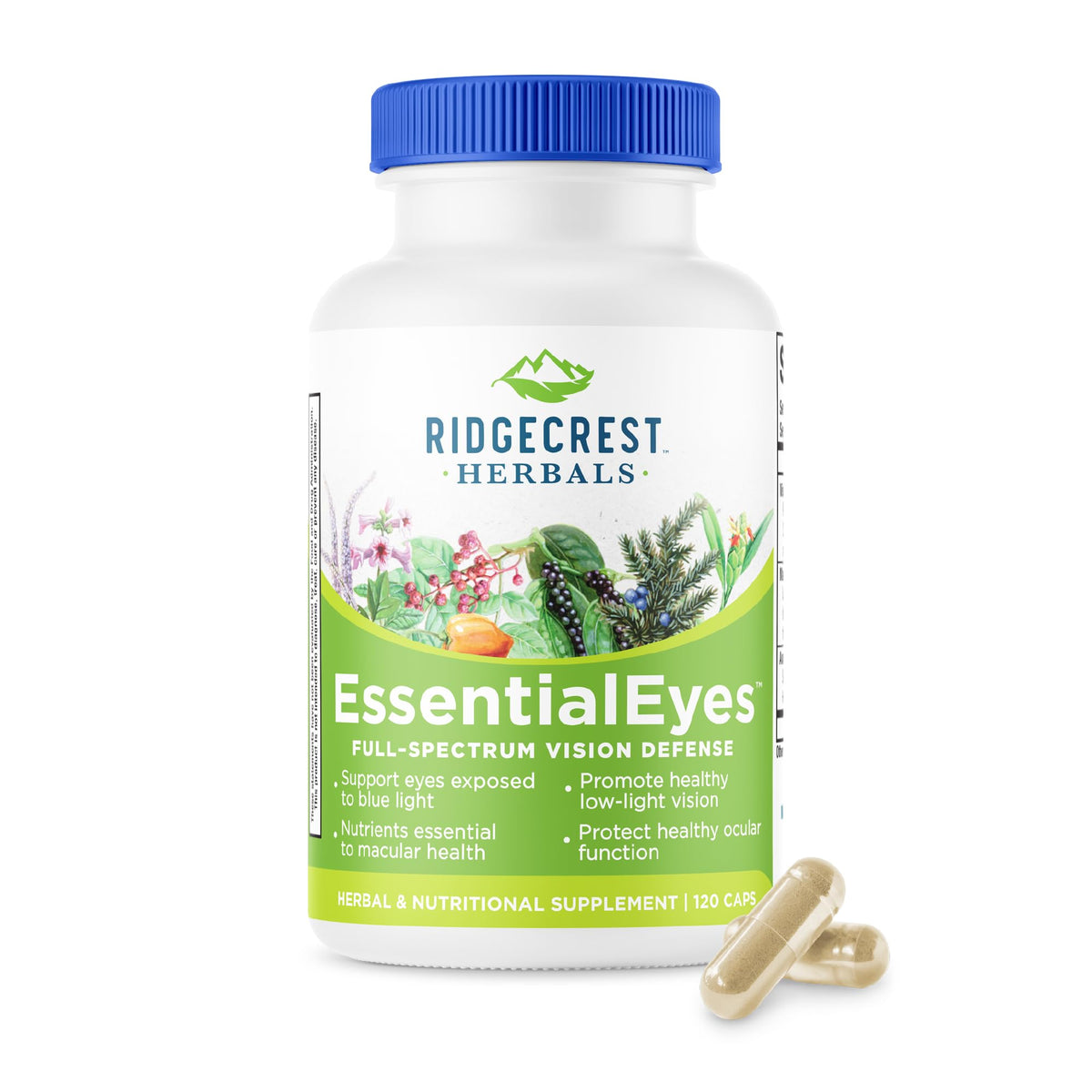 RidgeCrest Herbals EssentialEyes Eye Vitamins Vision Support - 120 Capsules