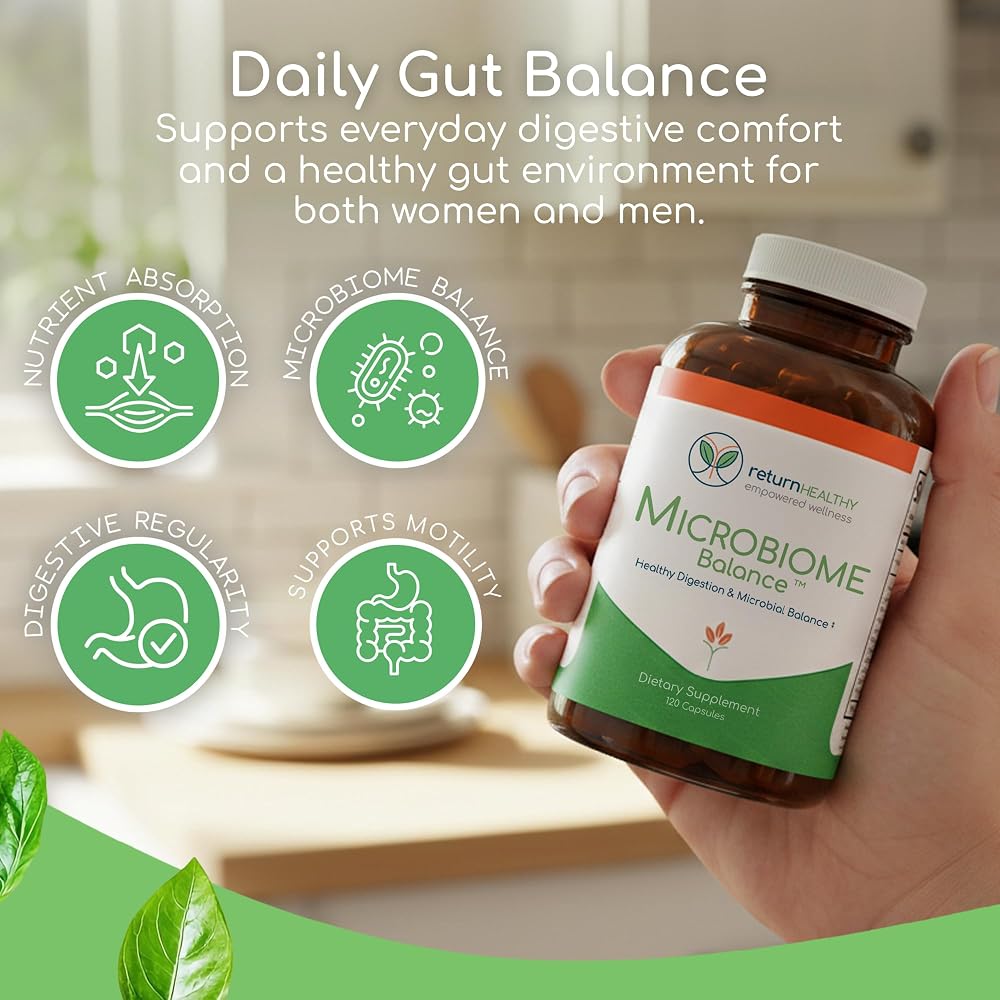 Return Healthy Microbiome Balance 350mg Monolaurin - 120 Capsules - image 3