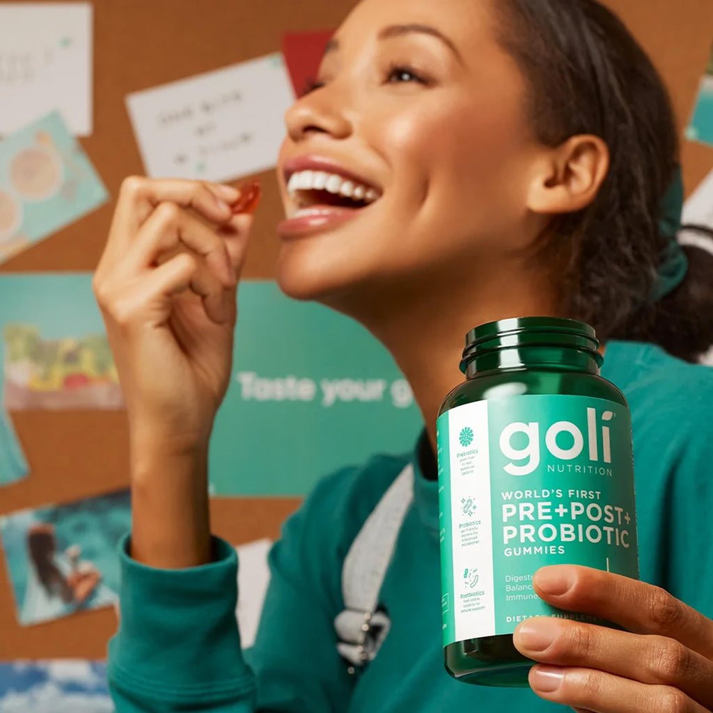 Goli Pre Pro Postbiotic Gummies - Worlds First 3-in-1 Formula