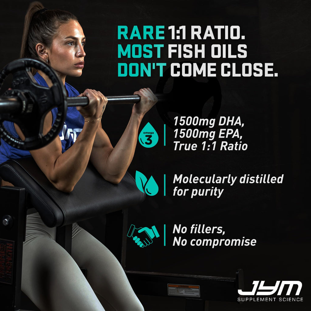 JYM Supplement Science Omega Fish Oil EPA DHA - 120 Softgels - image 6