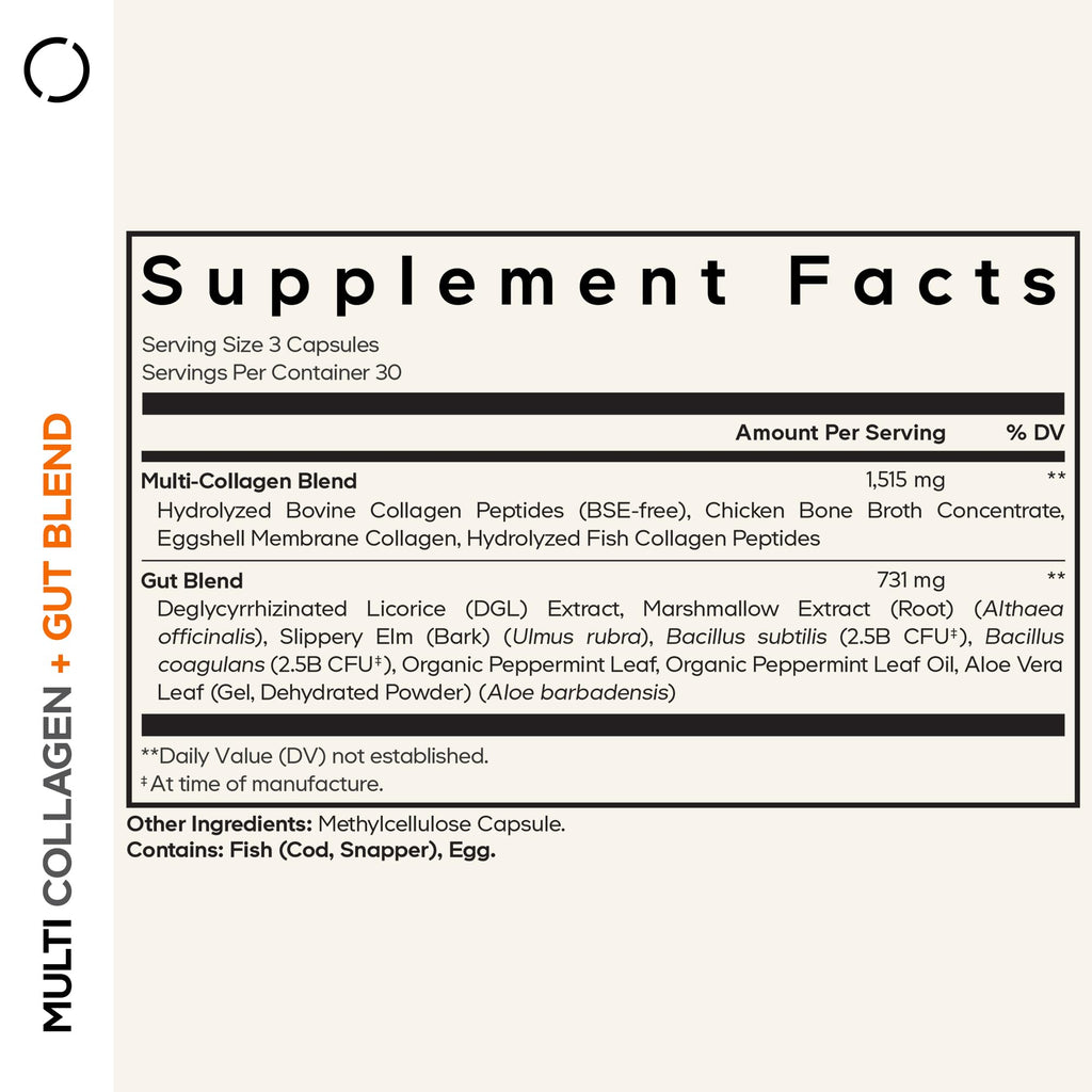 Codeage Multi Collagen Gut Blend with Probiotics - 90 Capsules - image 2