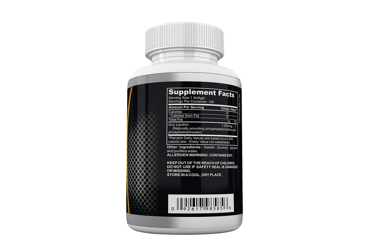 Neonutrix Soy Lecithin 1200mg Heart & Brain Support - 100 Softgels - image 5
