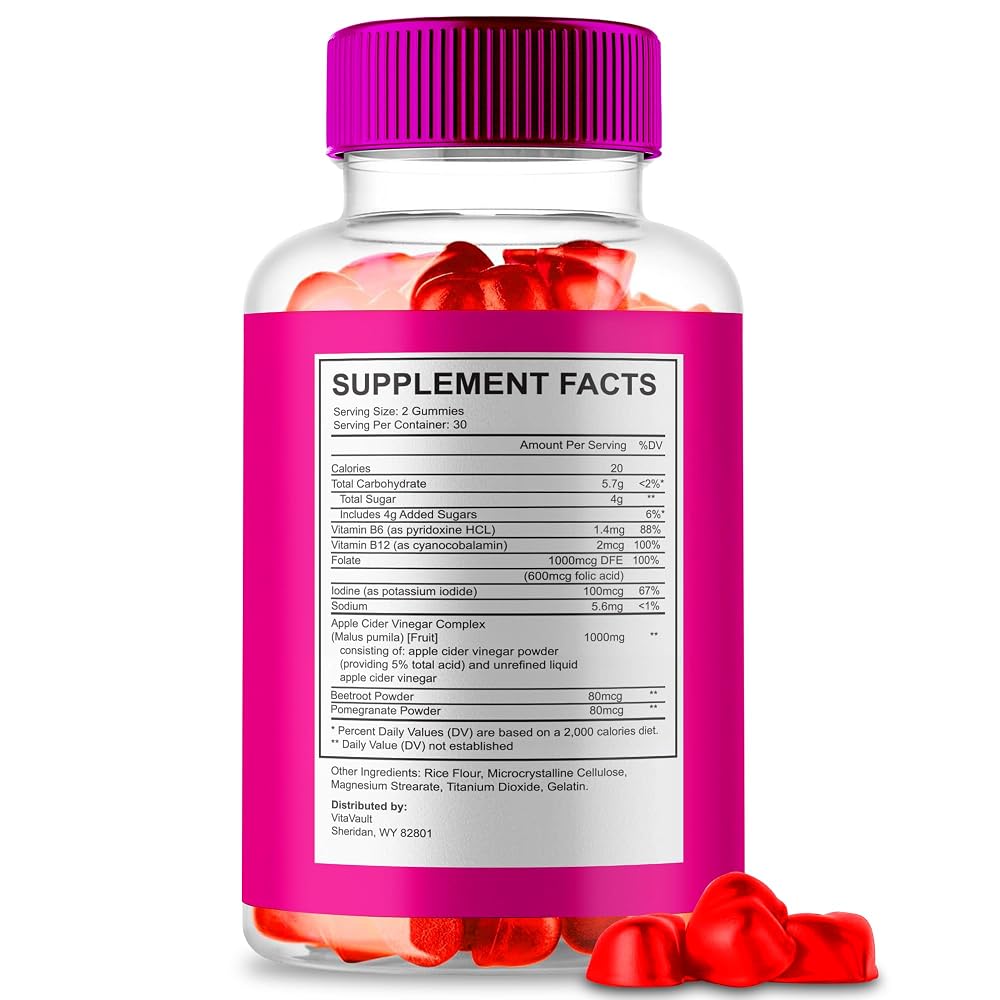Vitavault Keto Suprin ACV Gummies with Apple Cider Vinegar - 120 Count - image 3