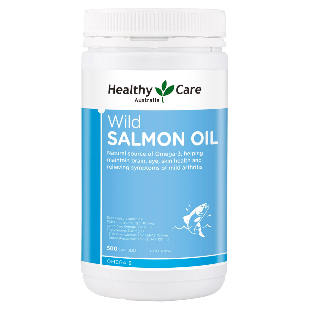 Healthy Care Wild Salmon Oil 1000mg - 500 Capsules