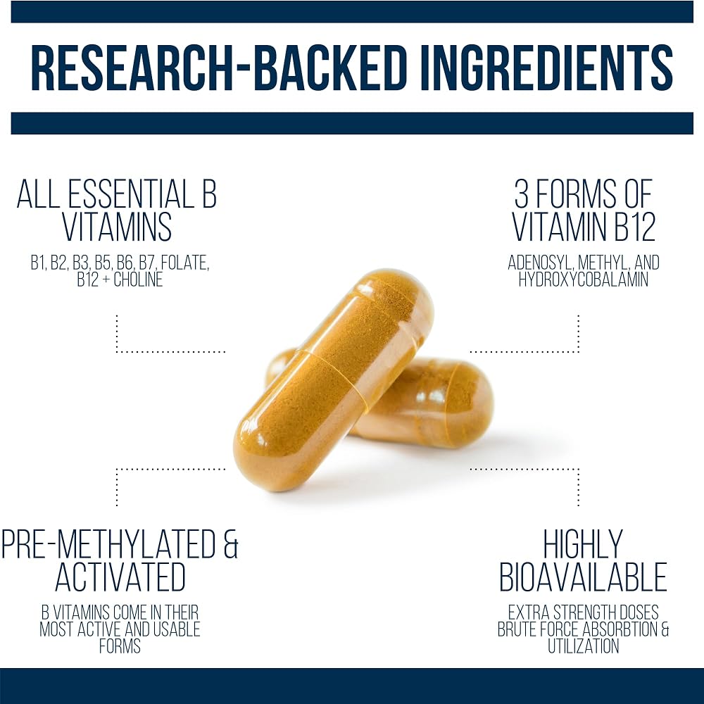 Dr. Westin Childs Vitamin B Complex Methylated B12 - 60 Capsules - image 3