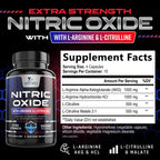 Nature's Nutrition Nitric Oxide Booster Extra Strength - 3X Strength