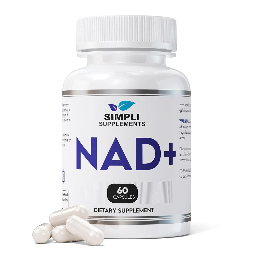 Simpli Supplements NAD Booster 500mg - 60 Capsules