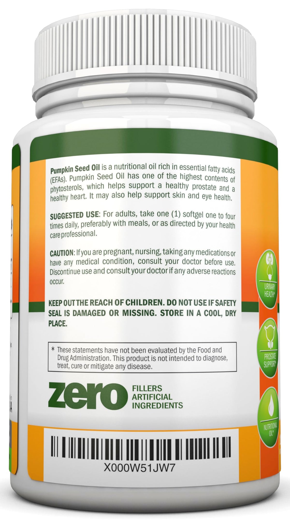 NutriONN Pumpkin Seed Oil 1000mg - 180 Softgels - image 4