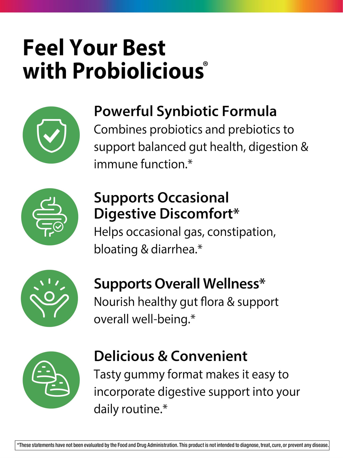 Rainbow Light Probiotic Gummies Digestive & Immune Support - 50 Count - image 4