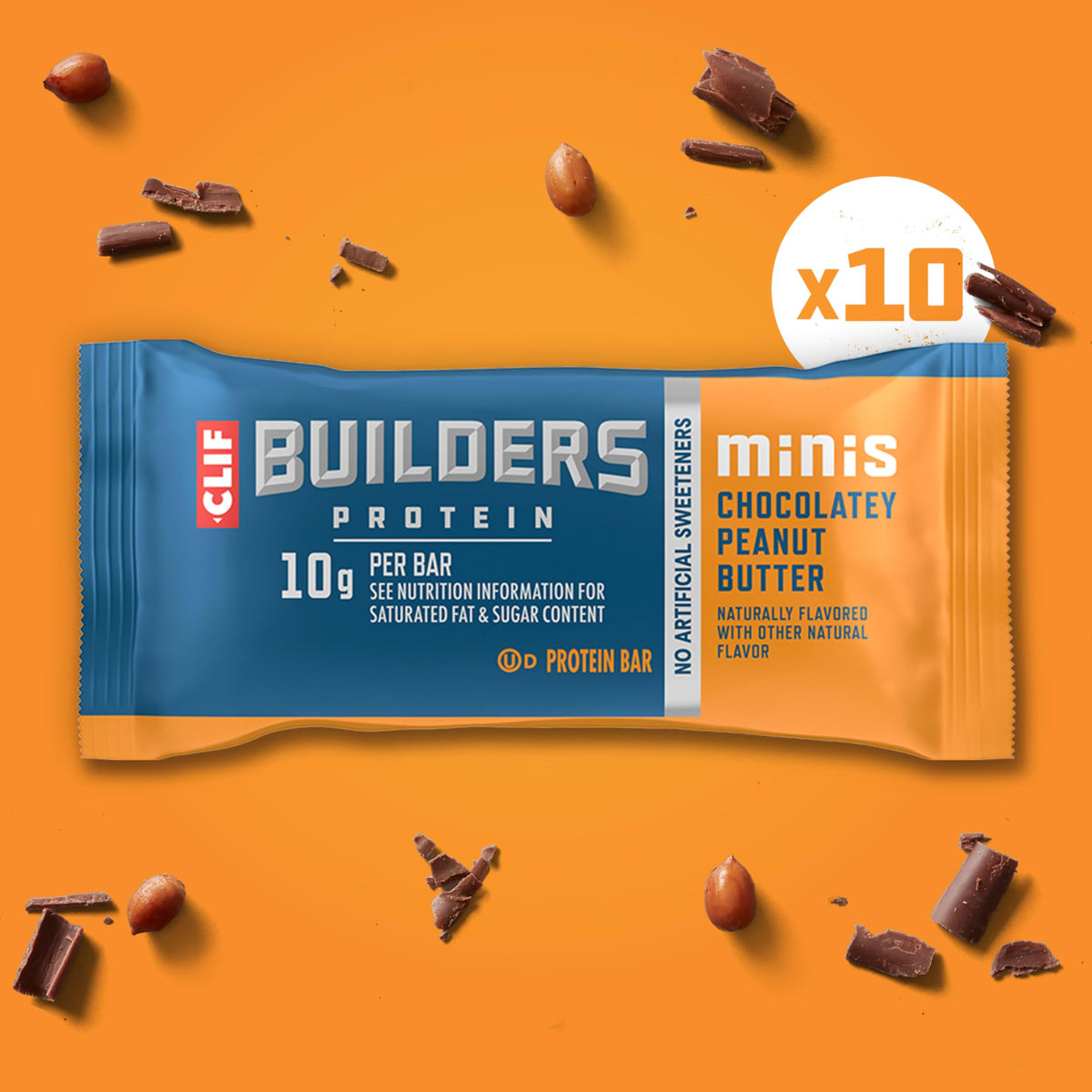 CLIF Bar BUILDERS Minis Protein Bars Chocolatey Peanut Butter - 10ct - image 4