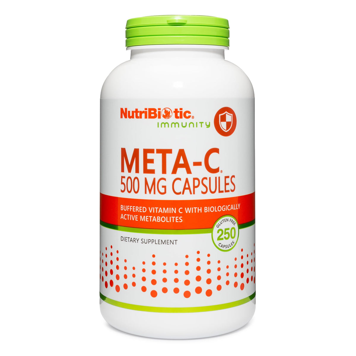 NutriBiotic Meta-C Vitamin C 500 mg Spirulina-Bound - 250 Capsules