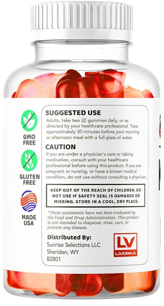 LIVORKA Keto Lean ACV Gummies - 60 Gummies - image 6