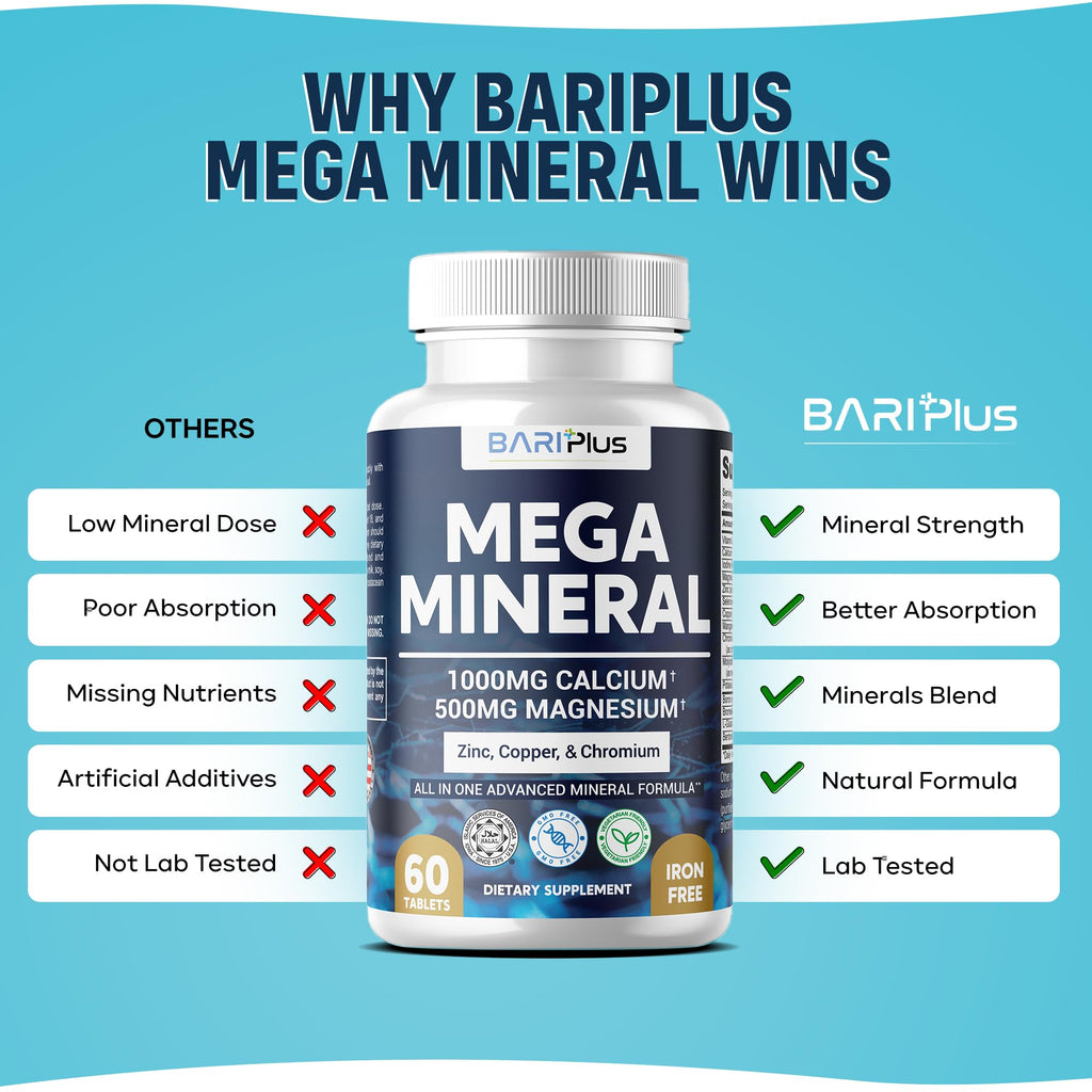 BARIPLUS Mega Mineral Complete Complex - 60 Tablets - image 9