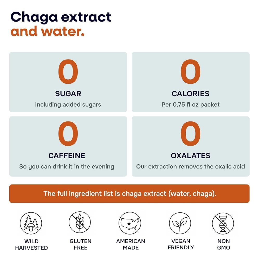 BOOM Chaga Mushroom Liquid Concentrate Packets