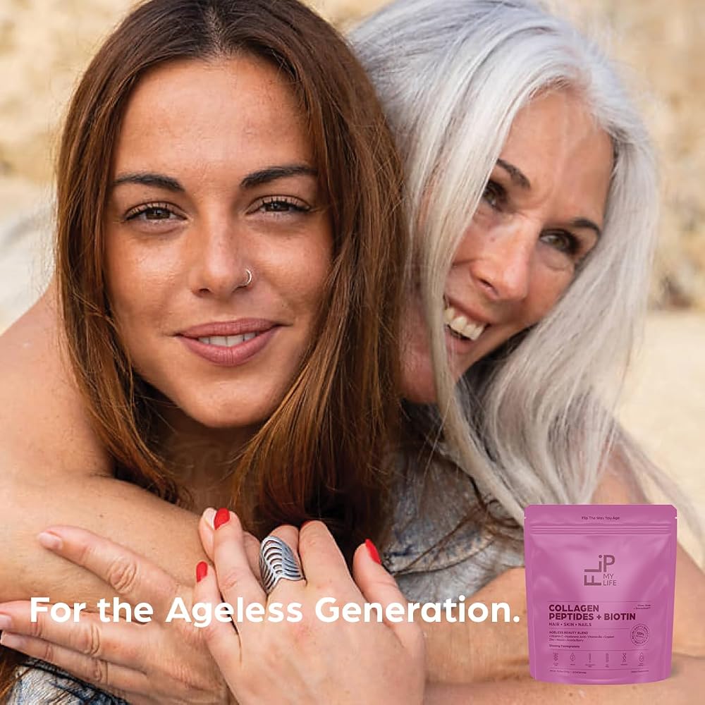 Flip My Life Collagen Peptides + Biotin for Hair, Skin, Nails - 26 Servings - image 10