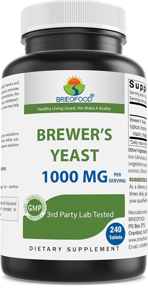 Brieofood Brewers Yeast 1000 mg - 240 Tablets