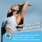 ELLAMENTZ Sugar Free Magnesium Citrate Gummies 500mg for Women Men