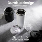 Smartshake Rockband Reforce Stainless Steel Protein Shaker Bottle - 900 ml - image 3