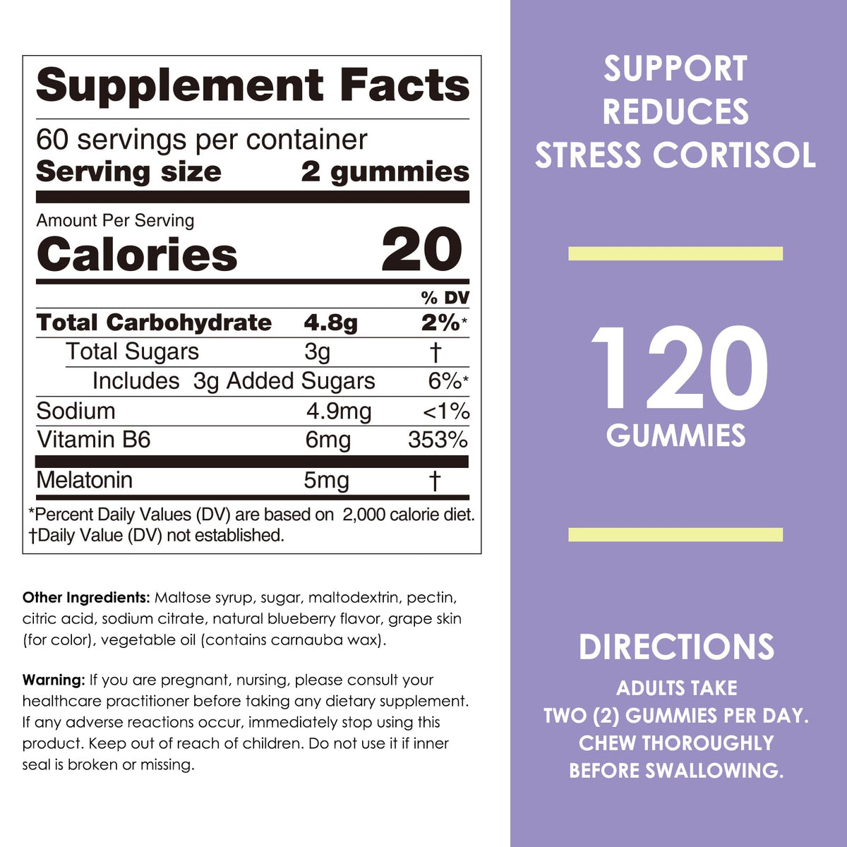 Nature's Key Melatonin 5mg Gummies with Vitamin B6 - 120 Count - image 2
