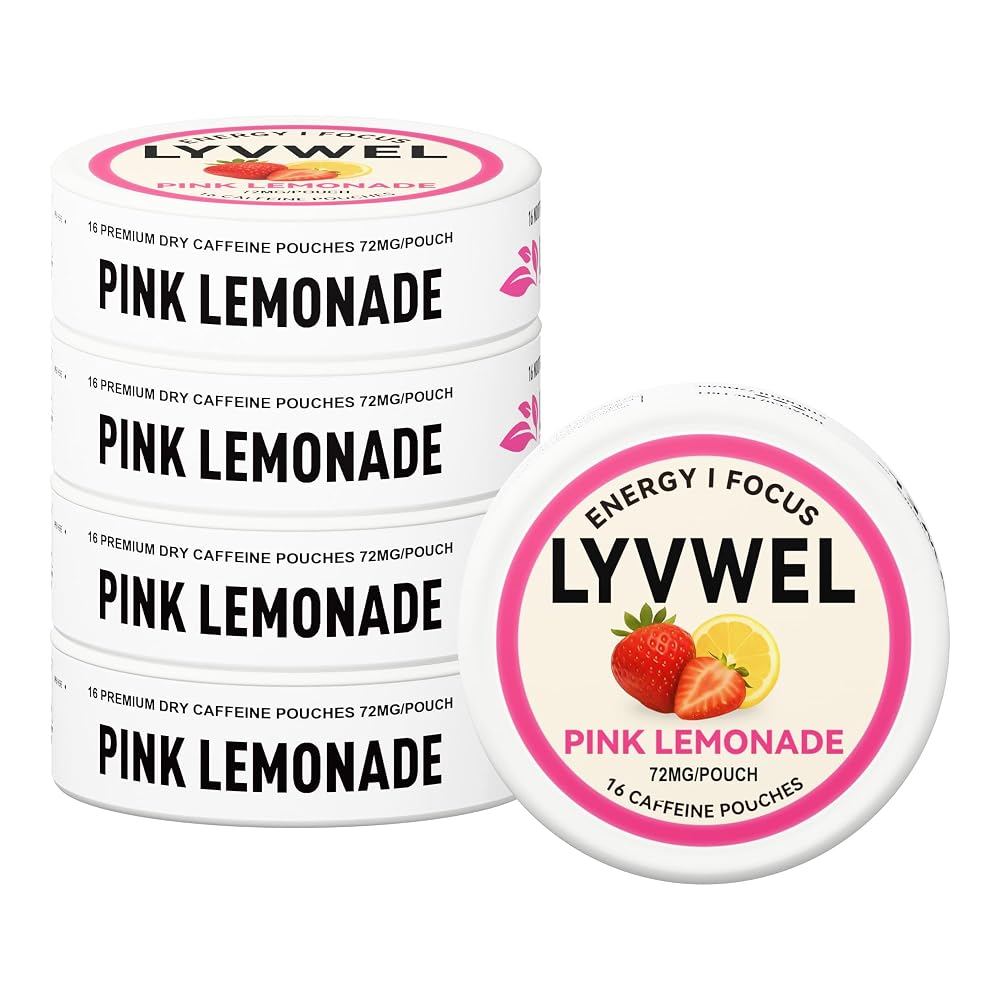 LyvWel 72mg Caffeine Energy Pouches