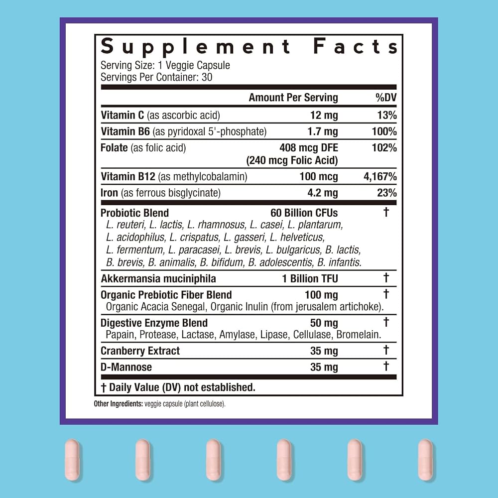 Doctor's Recipes Women's Probiotics with Akkermansia - 30 Vegan Capsules - image 2