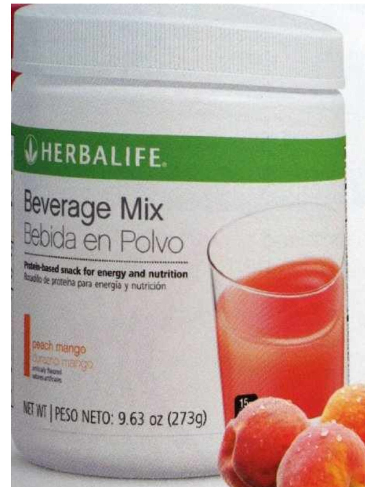 Herbalife Beverage Mix Peach Mango Powder - 14 Servings