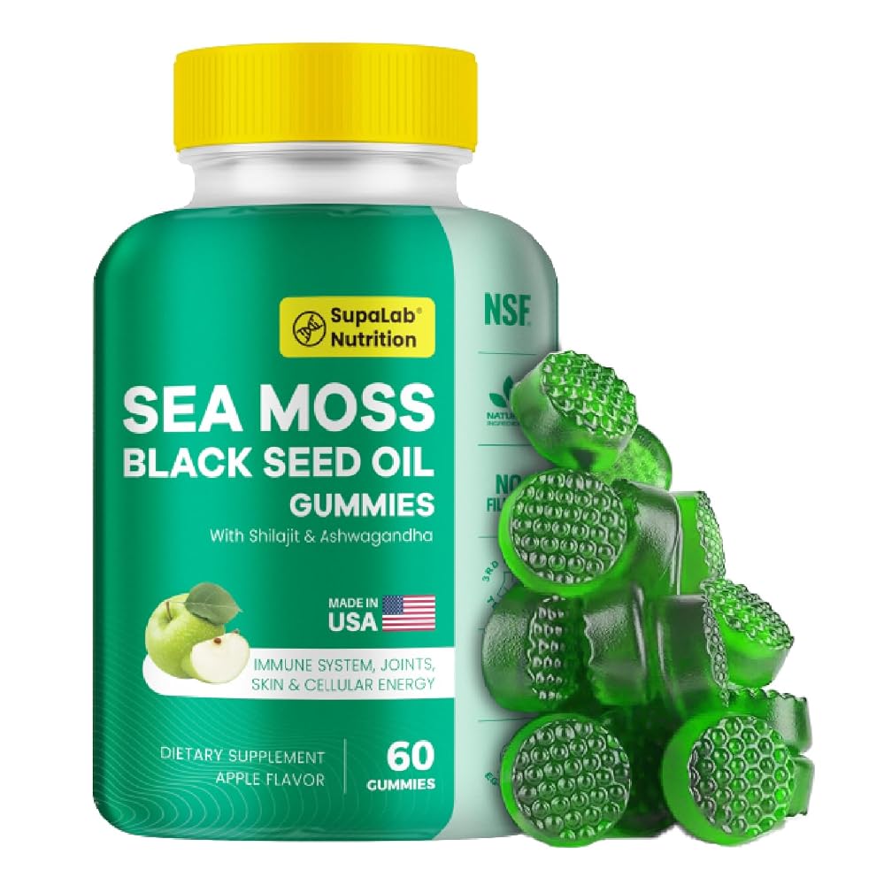 MEGNETA Sea Moss Gummies with Shilajit & Ashwagandha - 60 Gummies