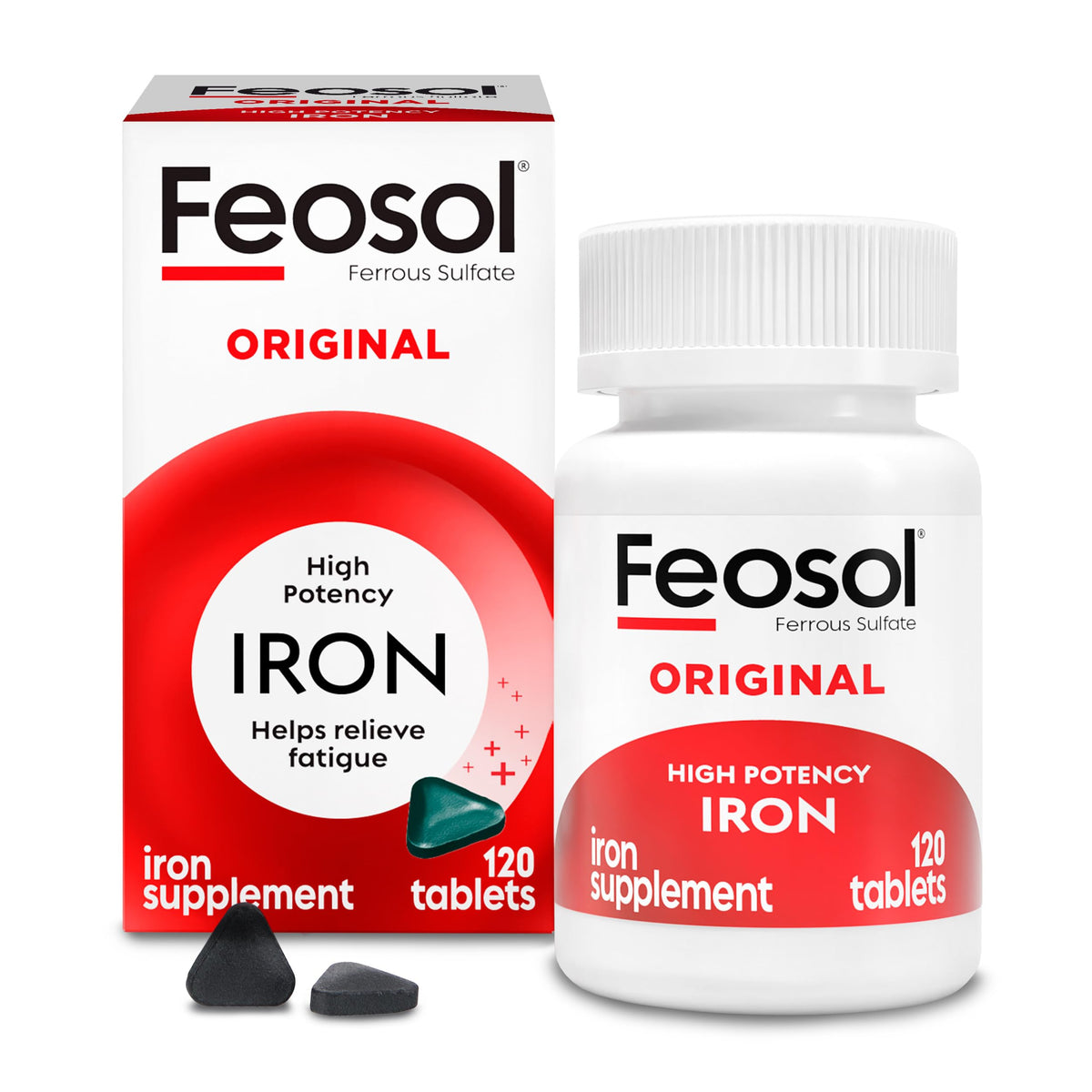 Feosol Original Iron Supplement Tablets 65mg - 120 Tablets
