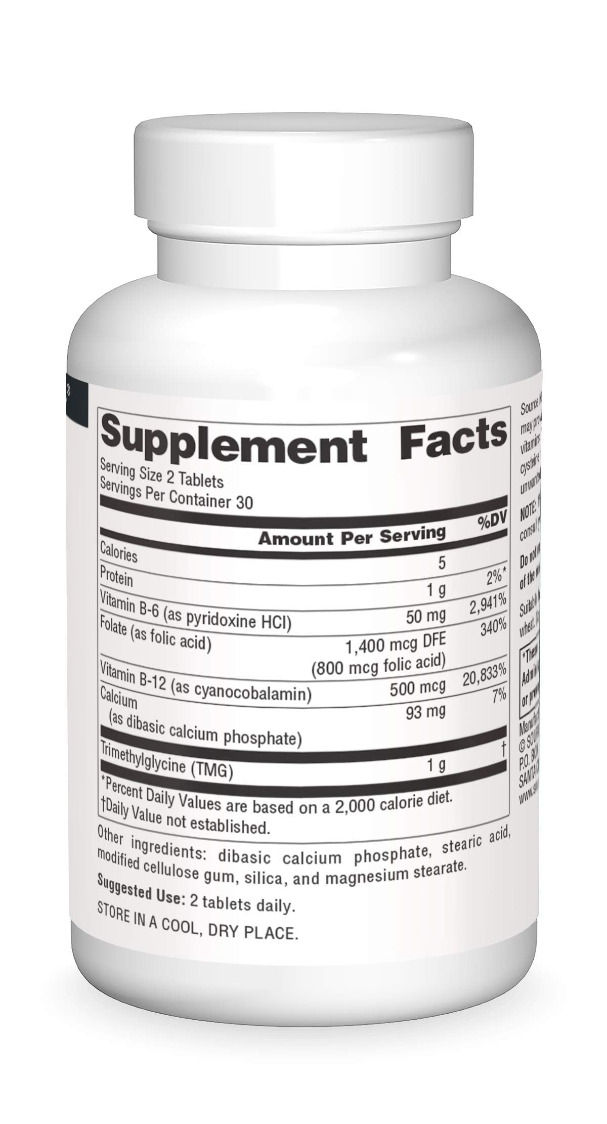 Source Naturals Homocysteine Defense - 60 Tablets - image 3