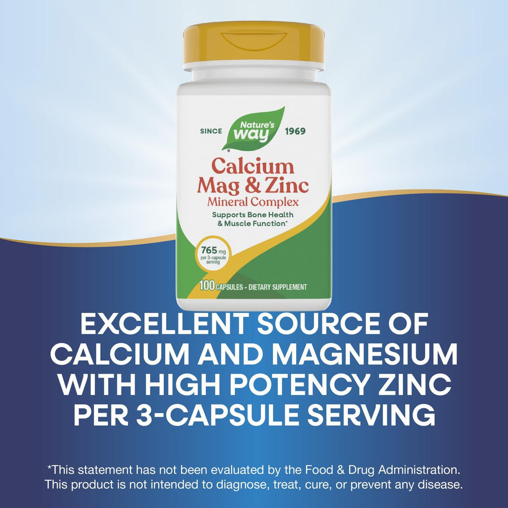 Nature's Way Calcium Magnesium & Zinc Mineral Complex