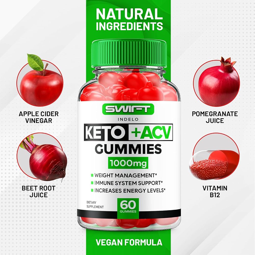 Indelo Swift Keto ACV Gummies - 180 Gummies - image 5