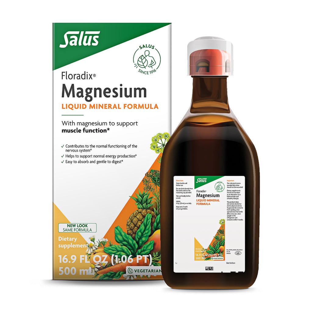 Floradix Magnesium Liquid Herbal & Mineral Supplement - 16.9 fl oz