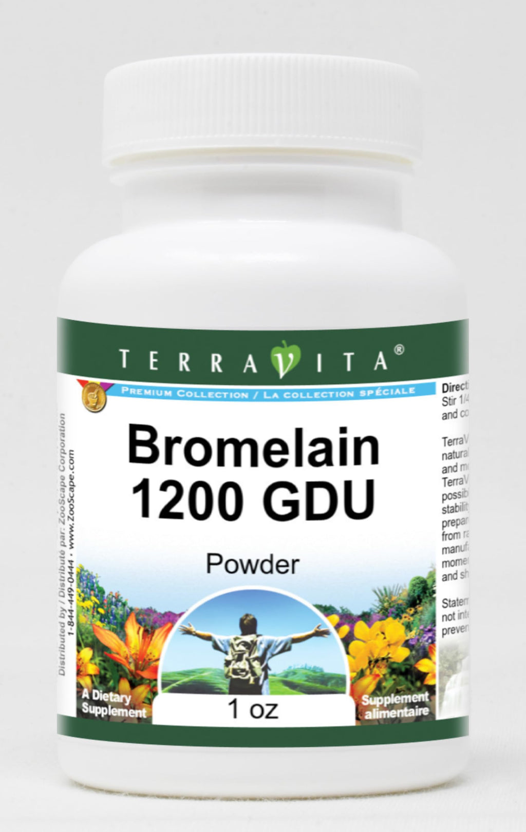 Terravita Bromelain 1200 GDU Powder (1 oz, ZIN: 519379)