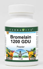 Terravita Bromelain 1200 GDU Powder (1 oz, ZIN: 519379)