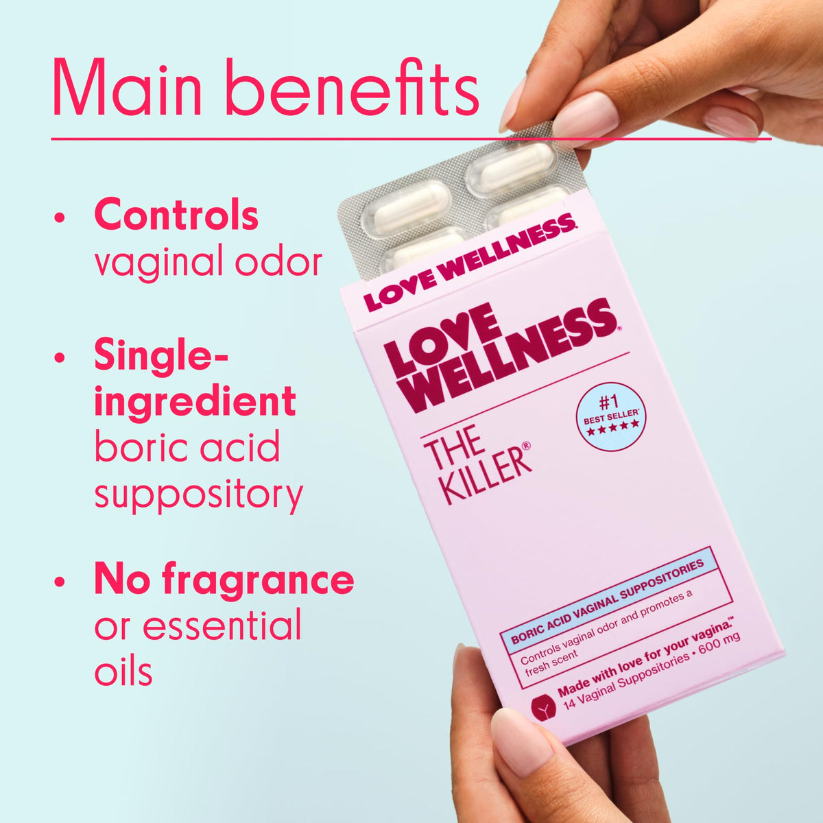 Love Wellness The Killer & Flora Vaginal Suppository Duo - 24 Count - image 3