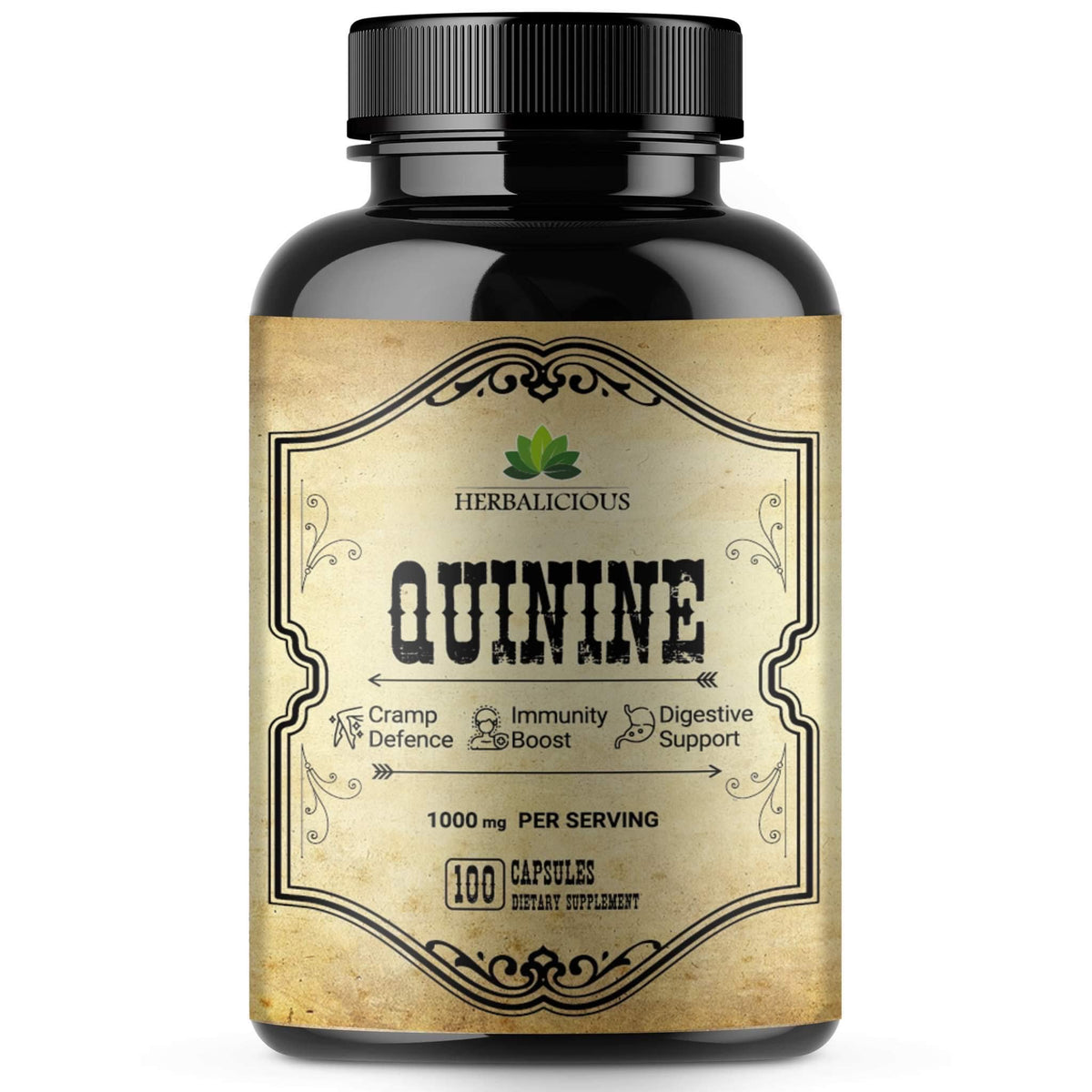 HERBALICIOUS Quinine Liquid Extract Cinchona Officinalis Bark Herbal