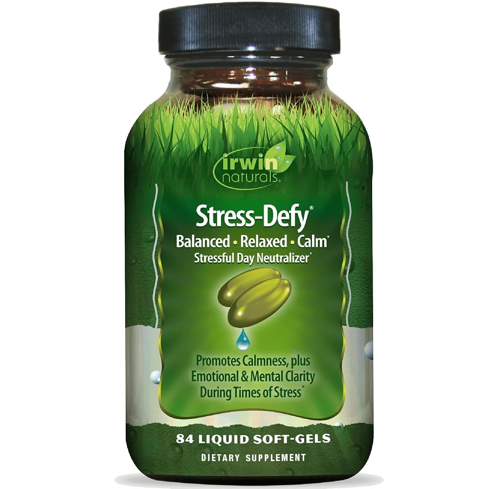 Irwin Naturals Stress-Defy Daily Stress Support & Calm Formula - 84 Softgels