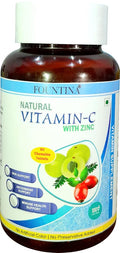 Generic Natural Vitamin C with Zinc Immune Support - 60 Tablets