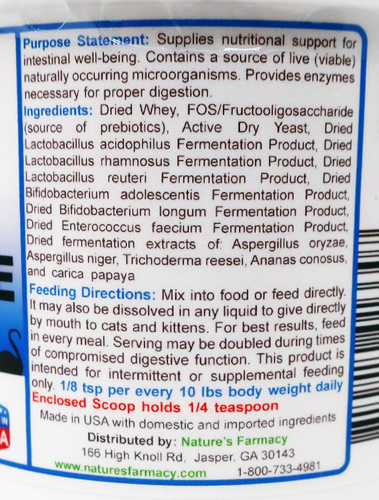 CATZYMES Probiotic Daily Balance Prebiotics Enzymes - 3 Ounce - image 2