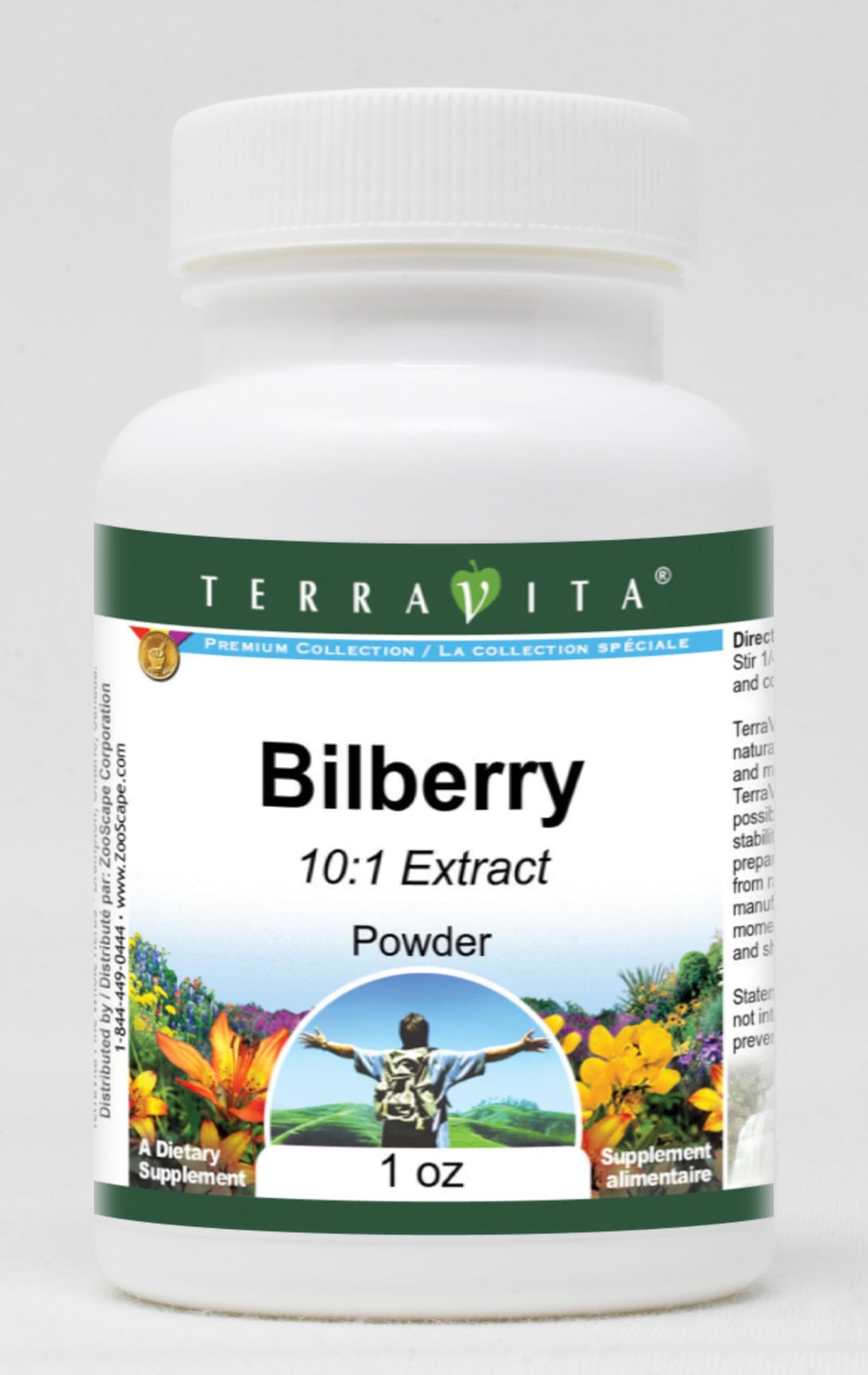 Terravita Bilberry 10:1 Extract Powder - 1 oz